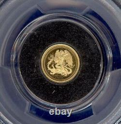 2018 Isle of Man 0.5g Gold Angel Coin PCGS PR70DCAM First Day of Issue