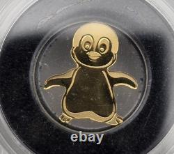2018 Palau Emperor Penguin Gold FDOI PCGS MS70 9999 Pure Half Gram