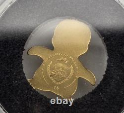 2018 Palau Emperor Penguin Gold FDOI PCGS MS70 9999 Pure Half Gram