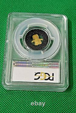 2018 Palau PCGS MS70 $1 Little Emperor Penguin. 999 gold Coin withCOA