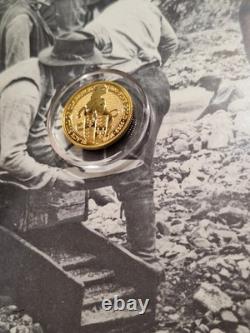 2018 Queen's Beasts BLACK BULL ofCLARANCE 1/4 oz Fine Gold 24 KARAT 7.78 GRAMS