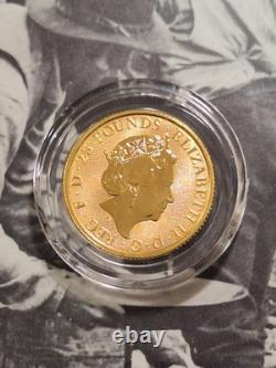 2018 Queen's Beasts BLACK BULL ofCLARANCE 1/4 oz Fine Gold 24 KARAT 7.78 GRAMS