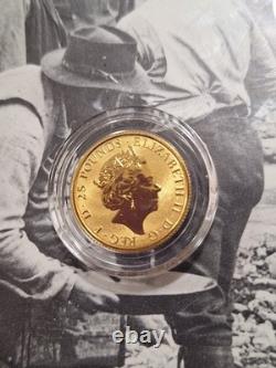 2018 Queen's Beasts BLACK BULL ofCLARANCE 1/4 oz Fine Gold 24 KARAT 7.78 GRAMS