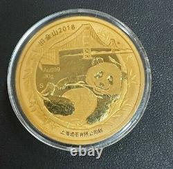 2018 S Chinese Proof Panda 30gm Gold Coin Expo Santa Clara, SF Chinatown, 80 Made