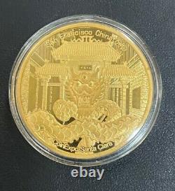 2018 S Chinese Proof Panda 30gm Gold Coin Expo Santa Clara, SF Chinatown, 80 Made