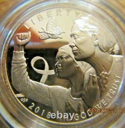 2018 United States Mint Breast Cancer PROOF $5 GOLD Coin Item 18CE OGP COA