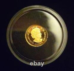 2019 25-Cent Pure Gold Coin 40th Anniversary GML 99.99% Royal Canadian Mint