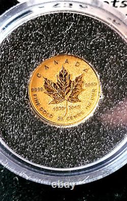 2019 40th Anniversary Of The Canadian Maple Leaf. 5 Grams Gold Coin