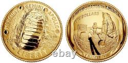 2019 Apollo II 50th Anniversary $5 Gold Proof Coin