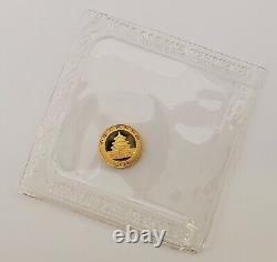 2019 China 1 Gram Gold Panda Coin Bu Mint Sealed 999 Fine Gold Bullion Coin