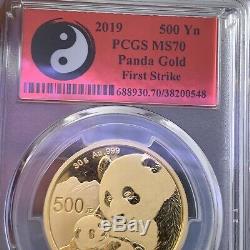 2019 China 500 Yn Panda Gold Coin 30 GRAM MS-70 PCGS First Strike