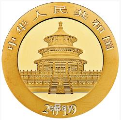 2019 Chinese Panda 1 Gram. 999 Gold 10 Yuan FV Mint Sealed Limited BU Coin