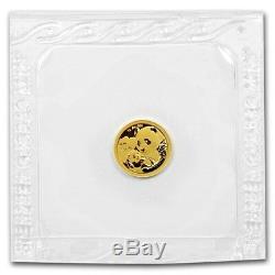 2019 Chinese Panda 1 Gram. 999 Gold 10 Yuan FV Mint Sealed Limited BU Coin