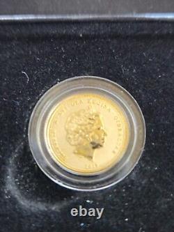 2019 Gold Quarter Sovereign Gilbraltar Concorde Commemorative Quarter Sov 22k