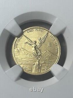 2019 Mexico 1/10 oz Gold Libertad Onza MS-70 NGC First Release