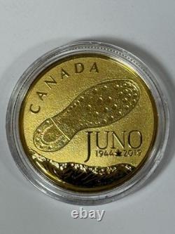 2019 RCM $100 14-Karat Gold Coin 75th Anniversay D-Day at Juno Beach 12 Grams