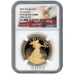 2019-W American Gold Eagle 1 oz $50 NGC PF70 UC First Releases