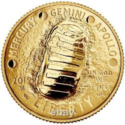 2019 W Gold $5 Apollo 11