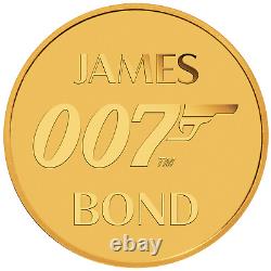 2020 007 JAMES BOND $2 0.5 Gram. 9999 Pure Gold coin in card