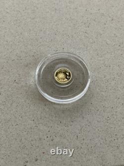 2020 1/2 gram Gold Coin. 9999 Proof Save the Ocean Sea Urchin 20 Shillings