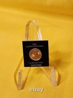 2020 1 Gram Royal Canadian Mint. 9999 Gold Maple Leaf 50 Cent