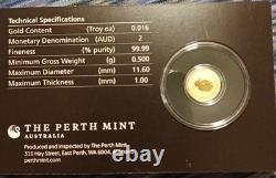 2020 $2 End of WWII 75th Anniversary 0.5g Gold Coin on Card