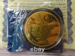 2020 $25 Gold Buffalo Cook Islands. 999 Fine Gold Mint Sealed 1.2 grams