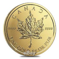 2020 25 x 1 gram Canadian Gold Maples $. 5 Coin. 9999 Fine Maplegram25 In