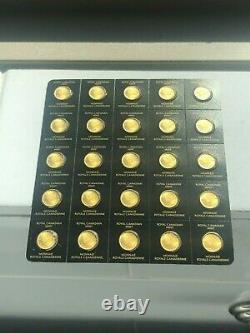 2020 25X1 Gram Canadian Mint Maplegram. 9999 Gold (in Assay) Free Shipping