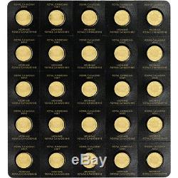 2020 25x1 gram Gold Maplegram25 RCM Royal Canadian Mint. 9999 Fine in Assay