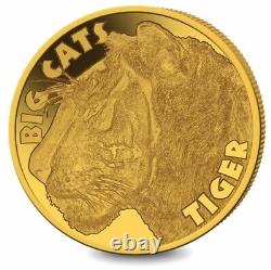 2020 $4 Sierra leone TIGER Big Cats 0.5 Grams GOLD Coin