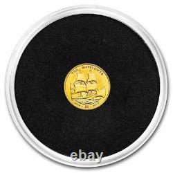 2020 BVI 1/2 gram Gold Mayflower 400th Anniv (No Box/COA)