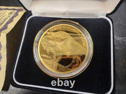2020 Buffalo $25 Cook Islands Gold. 9999 1.2 Grams AGW withCOA