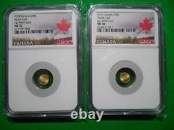 2020 Canada G50C Gold Maple Leaf NGC MS70 1 gram. 9999 gold 1 piece