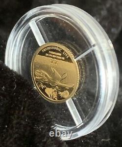 2020 Democratic Rep of Congo 1/2 gram Gold Plesiosaurus BU Prehistoric Life Coin