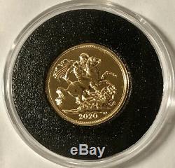 2020 Gold Sovereign, Full Sovereign Bullion Coin, 7.98 Grams Of 22 Carat Gold