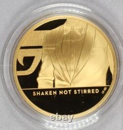 2020 Great Britain 2 oz. Gold Proof James Bond 007 Coin #3 SHAKEN, NOT STIRRED