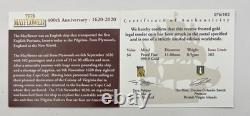 2020 Mayflower 1/2 Gram Gold. 9999 Reverse Frosted Proof