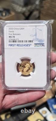 2020 Ms70 3 Gram Gold Panda? Very Rare, First Releases