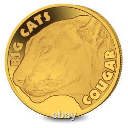 2020 Sierra Leone Big Cats Cougar. 5g Gold Proof Coin NGC PF 69 UCAM