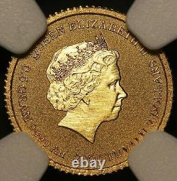 2020 Tuvalu $2 James Bond 007 0.5 gram. 9999 Gold Coin NGC MS 70