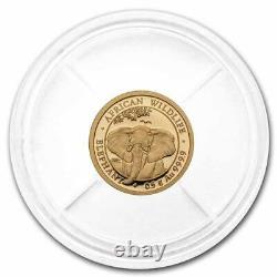 2021 1/2 gram Somalia Gold African Elephant BU