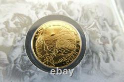 2021 1 Gram PROOF GOLD Armenia NOAH'S ARK Coin In Assay. 999.9 fine