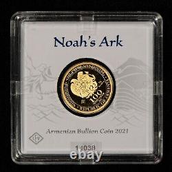 2021 100 Dram Armenian Bullion 1 Gram Gold Coin Noah's Ark SKU-G1484