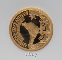 2021 $5 Cook Islands NGC PF70 Proof Cameo 1/2g. 999 Gold Pennsylvania Grouse