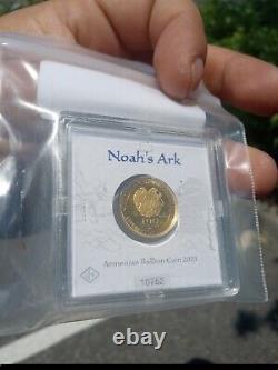 2021 Armenia 1 Gram Gold 100 Dram Noah's Ark BU Rare