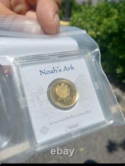 2021 Armenia 1 Gram Gold 100 Dram Noah's Ark BU Rare