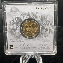 2021 Armenian Bullion Coin Noah's Ark 1 Gram Gold. 9999