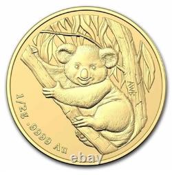 2021 Australia KOALA $2 1/2 Gram 0.5g Gold Mini Money Frosted Coin SMALL GOLD