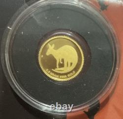 2021 Australia Perth Kangaroo. 5 (1/2) gram gold coin. 9999
